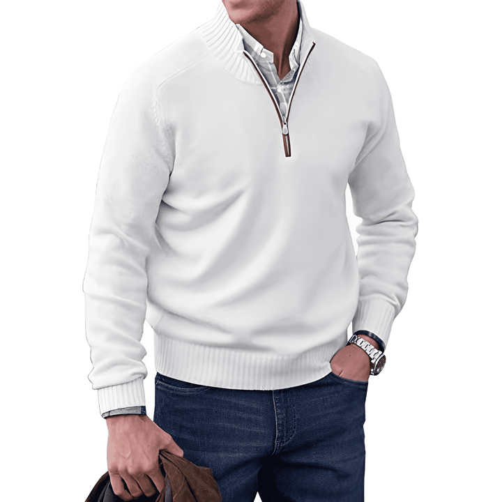 LAVENDO | Elegant jumper with zip fastening