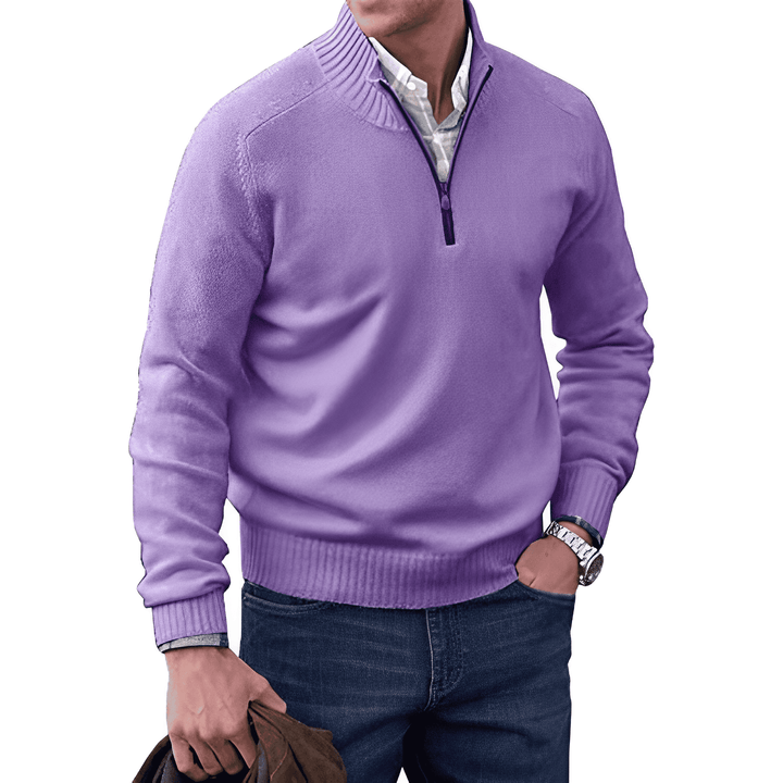 LAVENDO | Elegant jumper with zip fastening