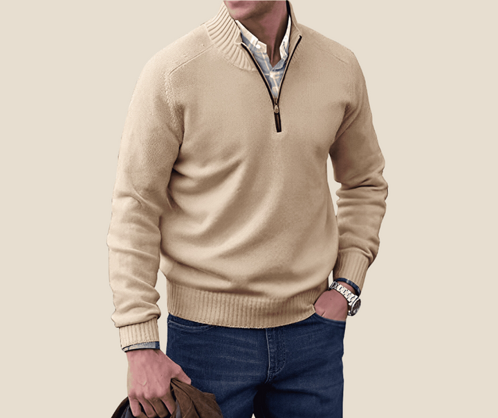 LAVENDO | Elegant jumper with zip fastening