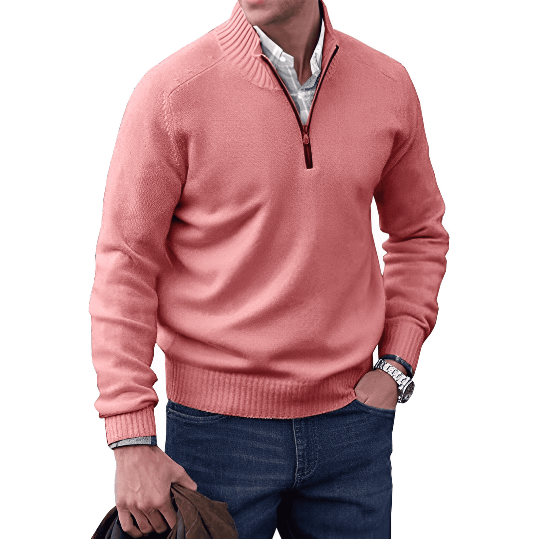 LAVENDO | Elegant jumper with zip fastening