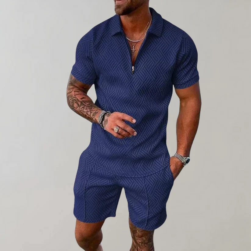 LAVENDO | Zip Polo Set