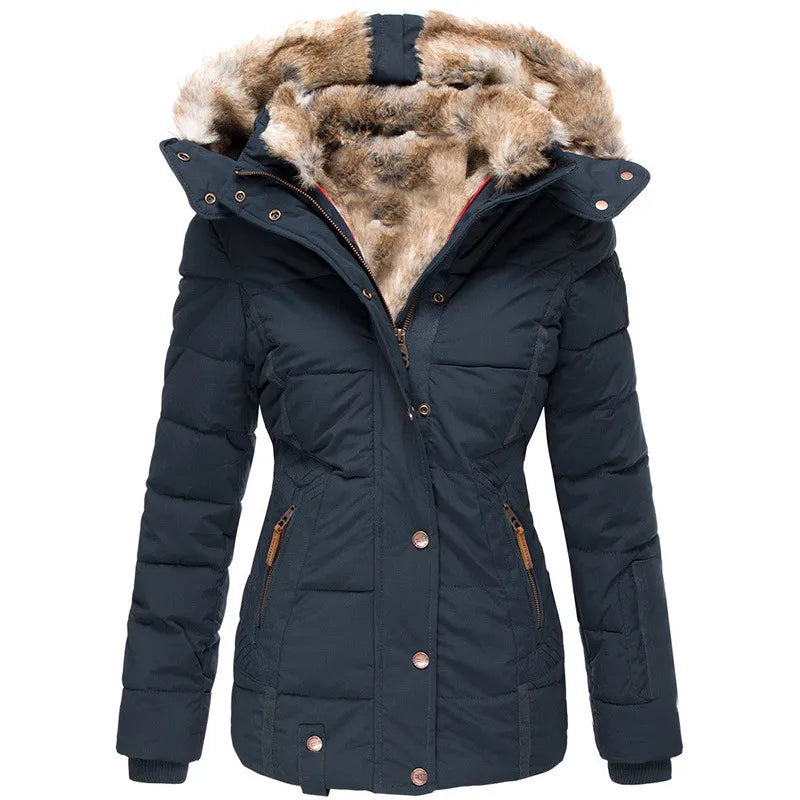 LAVENDO |  Luxe Fur-Lined Winter Coat