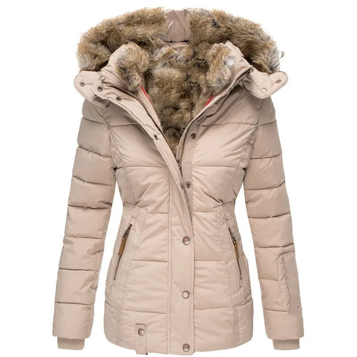 LAVENDO |  Luxe Fur-Lined Winter Coat