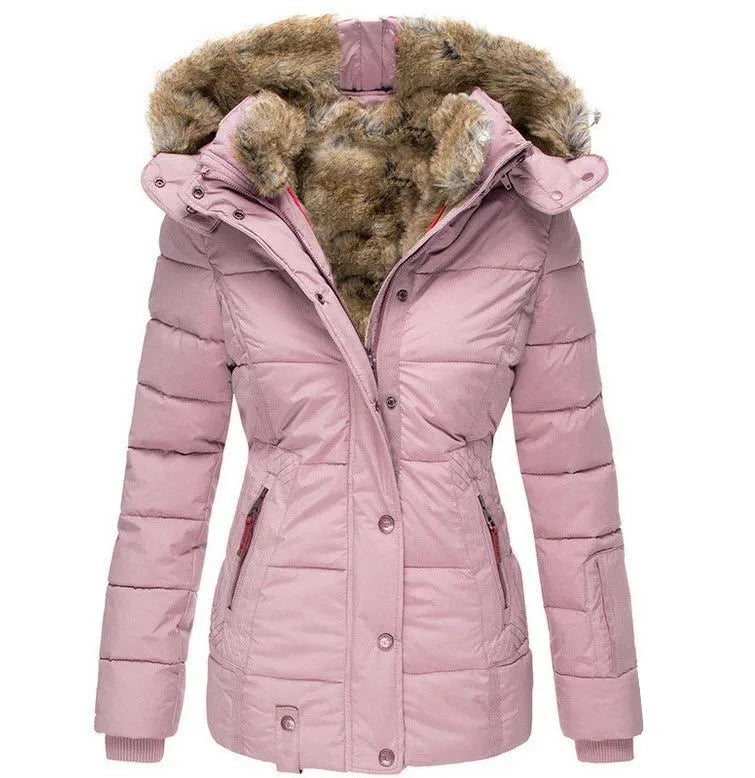 LAVENDO |  Luxe Fur-Lined Winter Coat