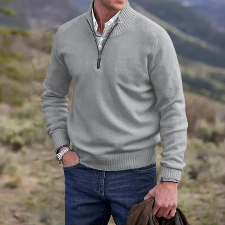 LAVENDO | Elegant jumper with zip fastening