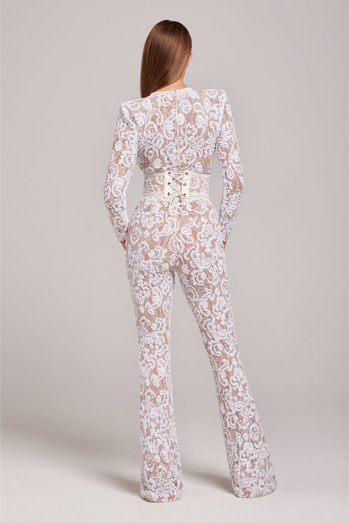 LAVENDO | JUMPSUIT WITH LACE