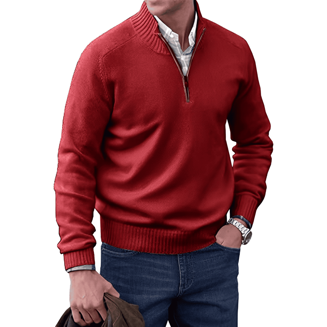 LAVENDO | Elegant jumper with zip fastening