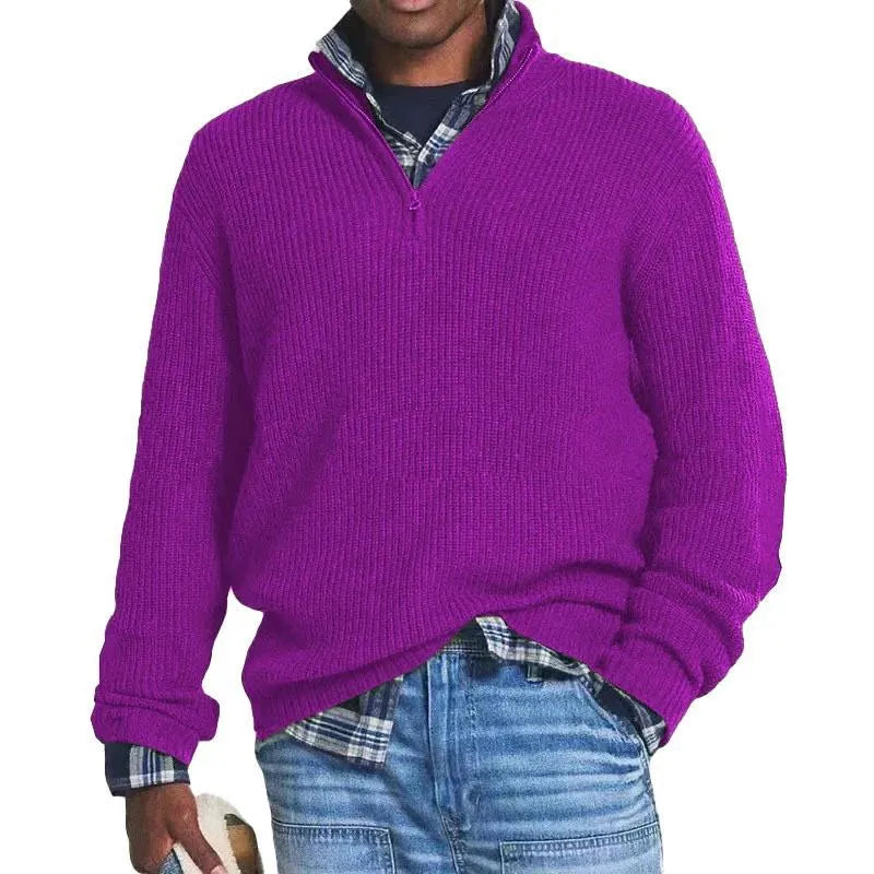 LAVENDO | ZIPPED KNITTED JUMPER