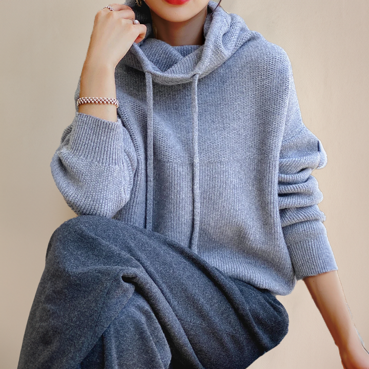 LAVENDO | Cozy Knitted Hoodie