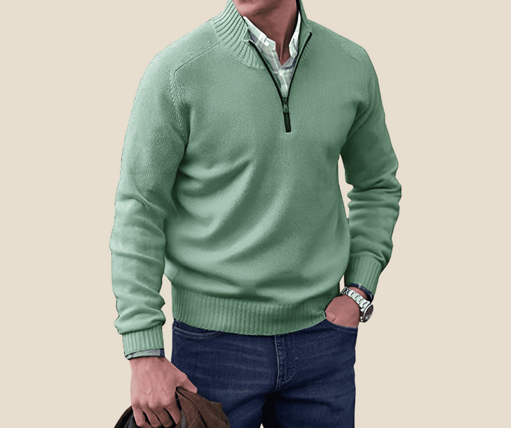 LAVENDO | Elegant jumper with zip fastening